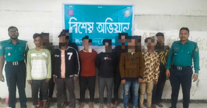 মোহাম্মদপুর থানা পুলিশের বিশেষ অভিযানে বিভিন্ন অপরাধে গ্রেপ্তার  ১১ 