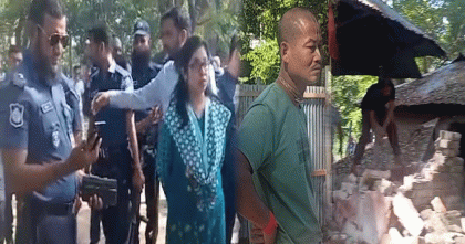 কুমিল্লায় এসিল্যান্ডের নির্দেশে মুসলমানদের বাড়ি ভাঙ্গলো ইসকন
