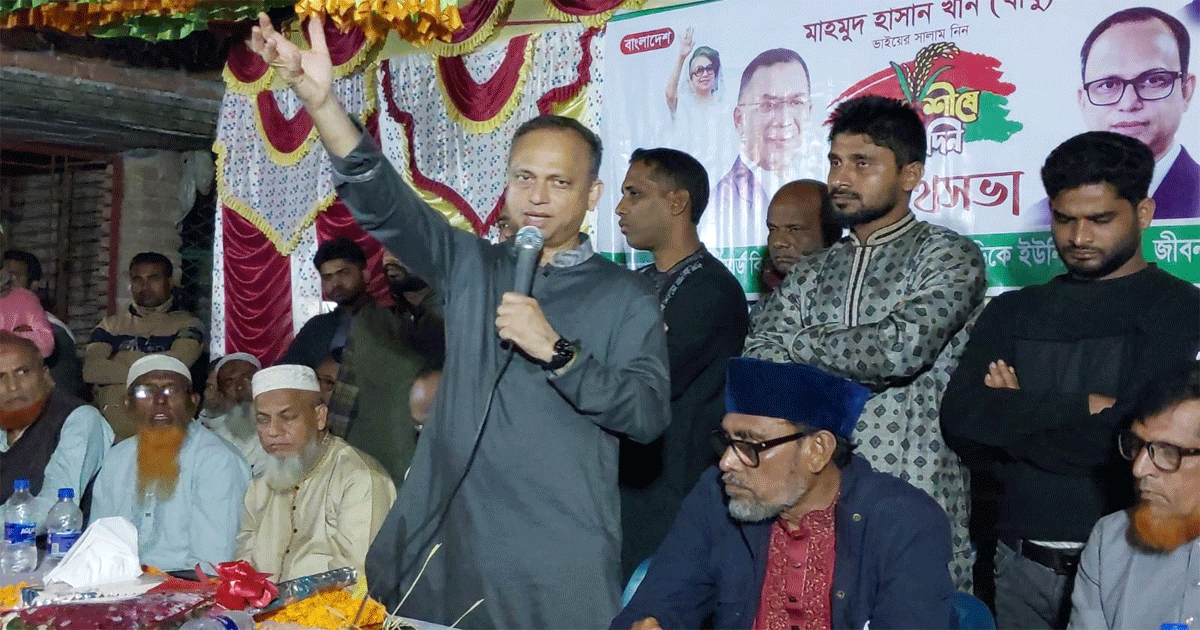 জামায়াতের নাড়িপোতা পাকিস্থানে : বিএনপি প্রার্থী মাহমুদ হাসান খান বাবু