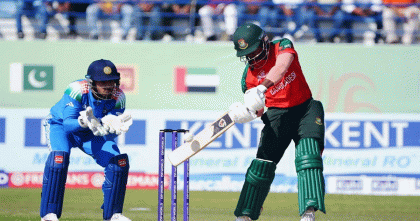 শেষ ১২ বলে ৫০ রান, চার ছক্কার বন্যায় ভারতকে বড় টার্গেট দিলো বাংলাদেশ