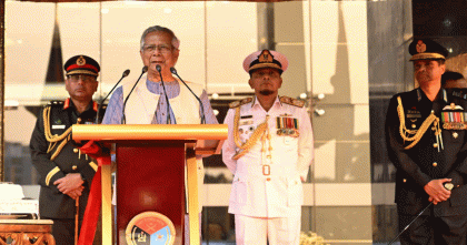 নির্বাচনের মাধ্যমে আমরা নতুন বাংলাদেশের পথে যাত্রা করবো: প্রধান উপদেষ্টা