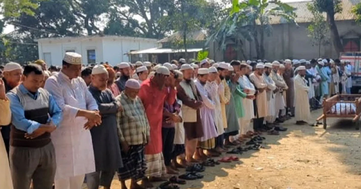 ভূমিকম্পে নিহত বাবা-ছেলের দাফন সম্পন্ন