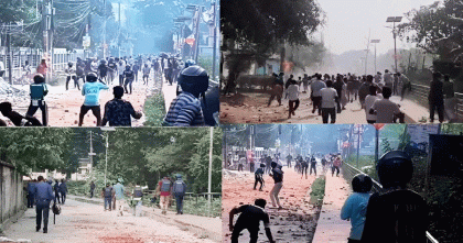 সিরাজগঞ্জে টানা তিন দিনের সংঘর্ষে অস্থির দুই মহল্লা