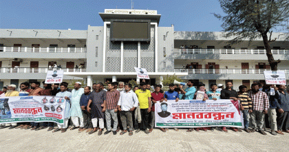 সরোয়ার হত্যার আসামিদের গ্রেপ্তার ও বিচারের দাবিতে পটুয়াখালীতে মানববন্ধন–বিক্ষোভ