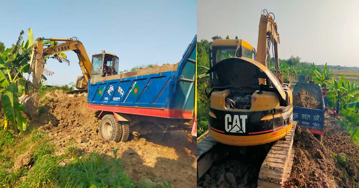 কুষ্টিয়ায় খালের পাড় কেটে ইটভাটায় মাটি বিক্রির অভিযোগ বিএনপি নেতার বিরুদ্ধে 