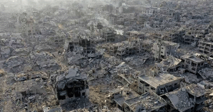 গাজায় ইসরায়েলি আগ্রাসনে নিহত এক লাখ মানুষ
