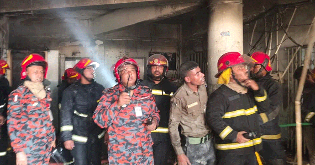 বাংলাদেশ মেডিকেল বিশ্ববিদ্যালয়ে লাগা আগুন নিয়ন্ত্রণে