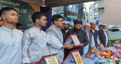 খাগড়াছড়িতে ডাকসু ভিপি সাদিক কায়েমসহ চার ছাত্রনেতাকে গণসংবর্ধনা