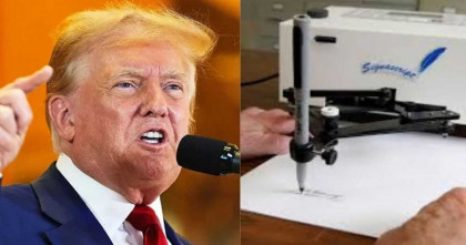 অটোপেনে বাইডেন স্বাক্ষরিত সব আদেশ বাতিলের ঘোষণা ট্রাম্পের