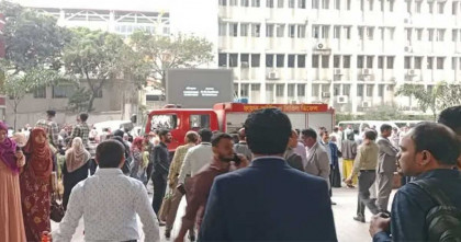 সচিবালয়ে অগ্নিকাণ্ড; তিনটি ইউনিটের চেষ্টায় আগুন নিয়ন্ত্রণে