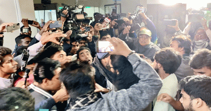 রাজশাহীতে এনসিপির কমিটি নিয়ে বিরোধ, সংবাদ সম্মেলনে উত্তেজনা