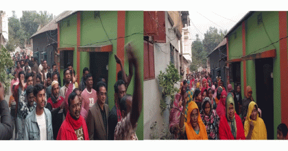 সিরাজগঞ্জে বিএনপি মনোনীত এম আকবর আলীর প্রার্থীতা বাতিলের দাবিতে বিক্ষোভ