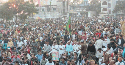 শার্শা আসনে ধানের শীষের প্রার্থী তৃপ্তির প্রচারণায় গণজোয়ার