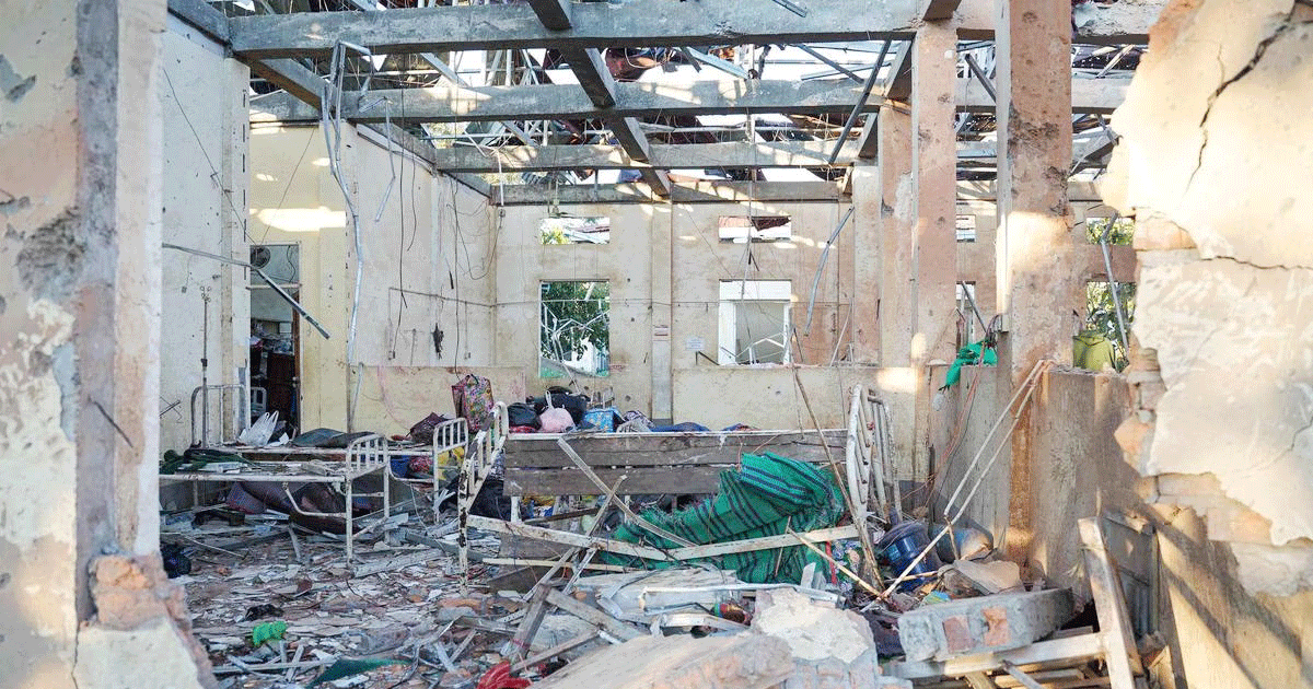 মিয়ানমারের হাসপাতালে জান্তার বিমান হামলায় নিহত ৩১