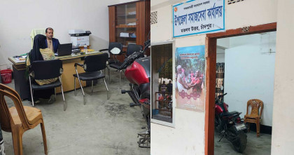 মতলব উত্তরে সমাজসেবা অফিস যেনো হয়ে উঠেছে এক মোটরসাইকেলের গ্যারেজ  