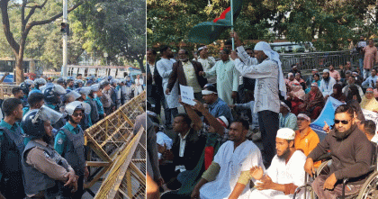 প্রতিবন্ধী বিদ্যালয়ের শিক্ষকদের ‘লং মার্চ টু যমুনা’ আটকে দিলো পুলিশ