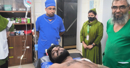 চুয়াডাঙ্গায় পুলিশের মাস্কেট্রি অনুশীলনে যুবক গুলিবিদ্ধ