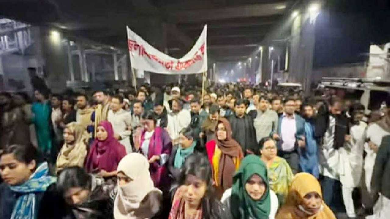 স্বরাষ্ট্র উপদেষ্টার পদত্যাগ দাবিতে এনসিপির বিক্ষোভ মিছিল