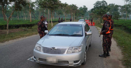 হাদি কে গুলি করা সন্ত্রাসীদের পলায়ন ঠেকাতে সীমান্তে কঠোর অবস্থানে হবিগঞ্জ বিজিবি  