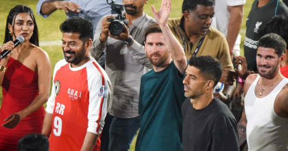 কলকাতায় তুলকালাম; হায়দ্রাবাদে ভিন্ন রূপ দেখলেন মেসি