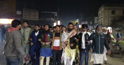 হাদির মৃত্যুতে শেরপুরে বিক্ষোভ মিছিল, বিক্ষুব্ধদের কান্না