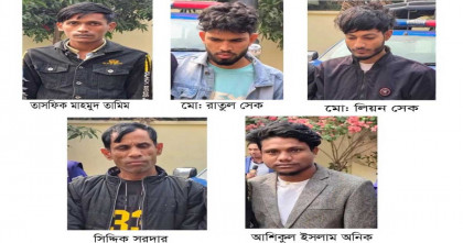 ফরিদপুরে মোটরসাইকেল চোর চক্রের গ্রেপ্তার সাত 