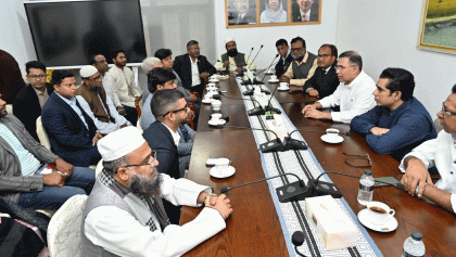 তারেক রহমানের সাথে সাতটি রাজনৈতিক দলের নেতাদের বৈঠক