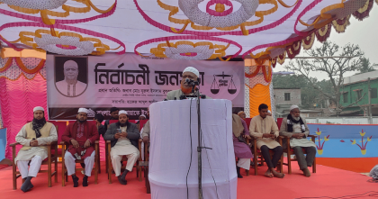 পিছনের দরজা দিয়ে ক্ষমতা নয়; চাঁপাইনবাবগঞ্জে নির্বাচনী প্রচারণায় বুলবুল 