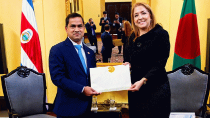 রাষ্ট্রদূত মুশফিকুল ফজল আনসারীর কোষ্টারিকায় পরিচয়পত্র পেশ, দ্বিপাক্ষিক সম্পর্ক জোরদারে আলোচনা