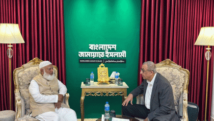 জামায়াত আমিরের সাথে ফিলিস্তিনের রাষ্ট্রদূতের সাক্ষাৎ
