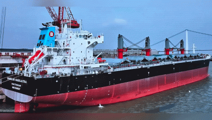 নতুন জাহাজ ‘বাংলার নবযাত্রা’ চীন থেকে বুঝে পেল বিএসসি