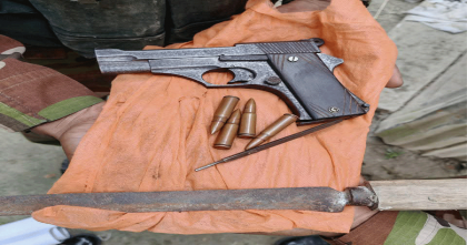 ফেনীতে যুবদল নেতার খামার থেকে পিস্তল উদ্ধার 