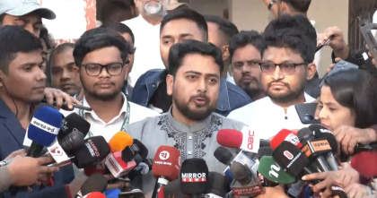 জনগণের রায় যেটাই হোক, আমরা মেনে নেবো:  নাহিদ ইসলাম 