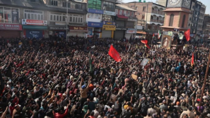 খামেনি হত্যার খবরে কাশ্মীরে বিক্ষোভ, শ্রীনগরে সমাবেশ

