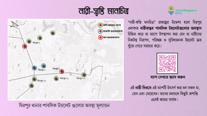 নারী-স্বস্তি মানচিত্র তৈরি করল বাংলাদেশ মেরিটাইম ইউনিভার্সিটির একদল তরুণ ম্যাপার