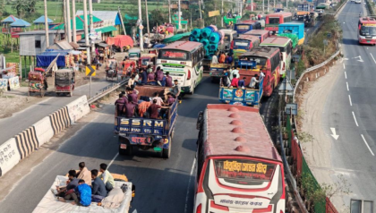 ঢাকা-টাঙ্গাইল মহাসড়কে ২০ কিলোমিটার যানজট, ভোগান্তিতে যাত্রীরা