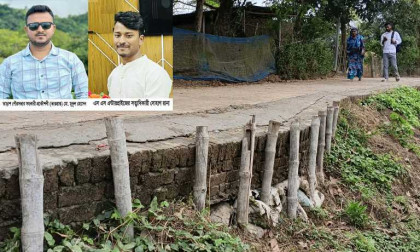 তাড়াশ পৌরসভার ১৭টি রাস্তা নির্মাণে অনিয়মের অভিযোগ