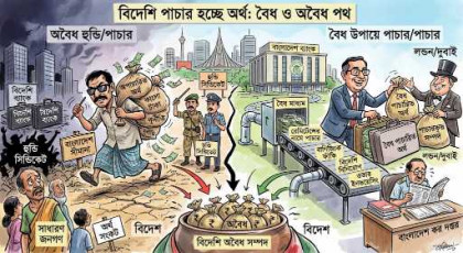 বাংলাদেশ থেকে ভারতে অর্থ পাচার: বৈধ ও অবৈধ পথে অর্থ স্থানান্তর বৃদ্ধি পাচ্ছে