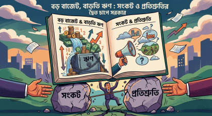 বড় বাজেট, বাড়তি ঋণ: সংকট ও প্রতিশ্রুতির দ্বৈত চাপে সরকার