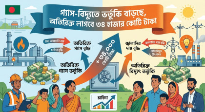 গ্যাস-বিদ্যুতে ভর্তুকি বাড়ছে, অতিরিক্ত লাগবে ৩৪ হাজার কোটি টাকা