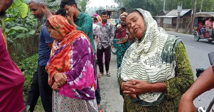 নীলফামারীতে ট্রাকের চাকায় পিষ্ট হয়ে দুই ভাই নিহত; আহত এক  