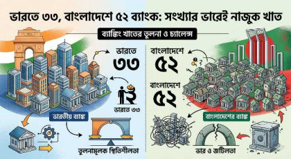 ভারতে ৩৩, বাংলাদেশে ৫২ ব্যাংক: সংখ্যার ভারেই নাজুক খাত