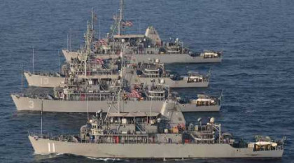 হরমুজ প্রণালিতে মাইন অপসারণে নেমেছে যুক্তরাষ্ট্র