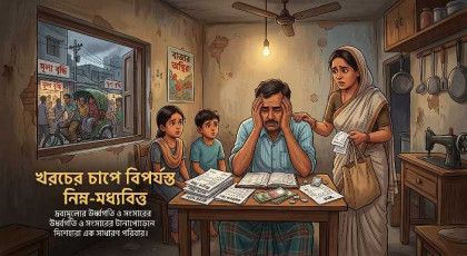 খরচের চাপে বিপর্যস্ত নিম্ন-মধ্যবিত্ত
