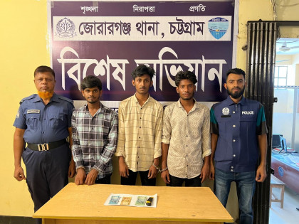 মিরসরাইয়ে তিন ছিনতাইকারী গ্রেফতার