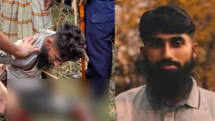 বগুড়ায় চাঁদাবাজের অভিযোগে গণপিটুনি দিয়ে পুলিশে সোপর্দ