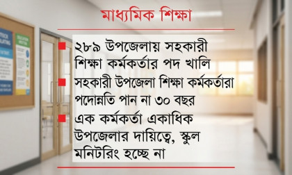 ৩৮০ উপজেলায় মাধ্যমিক শিক্ষা কর্মকর্তার পদ শূন্য, তদারকিতে ভাটা