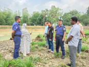 শাজাহানপুরে খাস জমি থেকে মাটি কাটায় জরিমানা