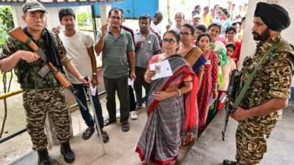 পশ্চিমবঙ্গের দুই আসনের ১৫টি বুথে শনিবার পুনরায় ভোট