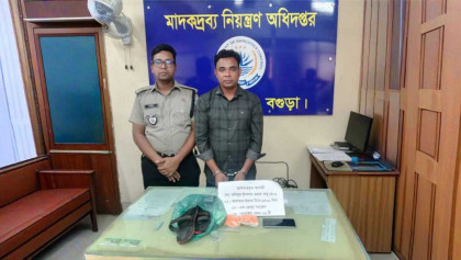 শাহজাহানপুরে স্যান্ডেলের ভেতরে লুকানো ১,৫০০ ইয়াবা উদ্ধার, গ্রেপ্তার ১